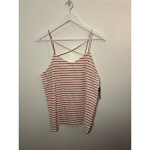 Universal Threads Red & White Stripe Tank Size Medium